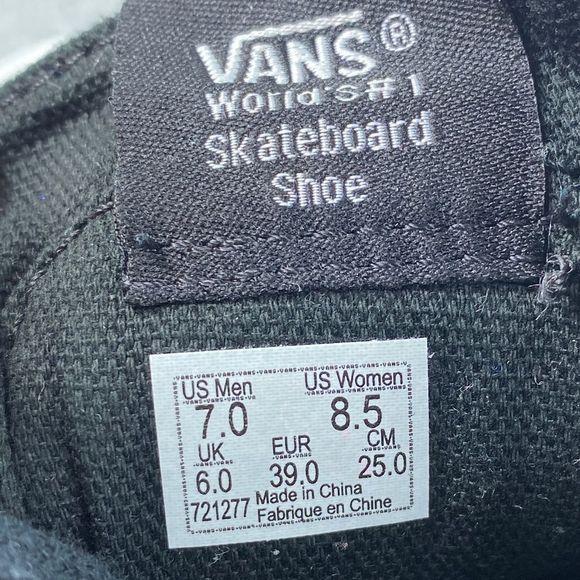 Vans Sk8-Hi Moc Tortoise Black Shoes Hi Top Skate Leather Sneakers Womens 8.5 - Picture 13 of 16